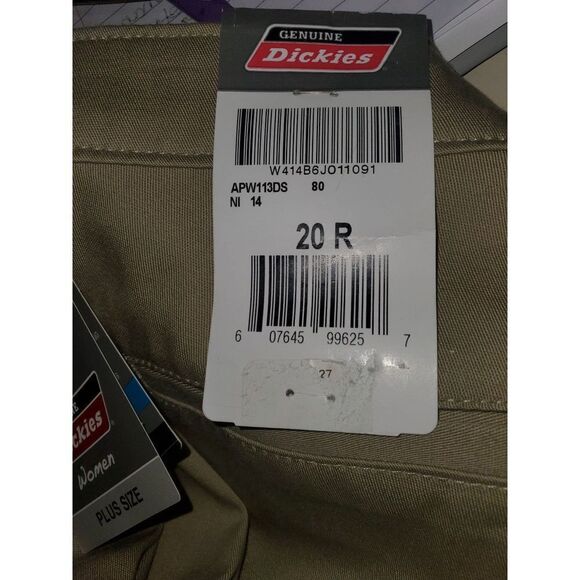 Dickies Womens Stretch Twill Pants Size 20R - Picture 2 of 3